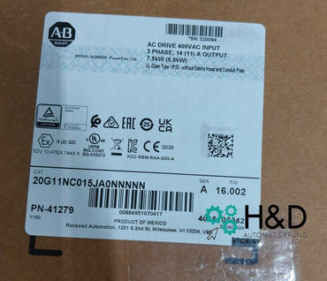 20G11NC015JA0NNNNN  Allen-Bradley   755 Przemiennik AC  Nowy i Zaplombowany