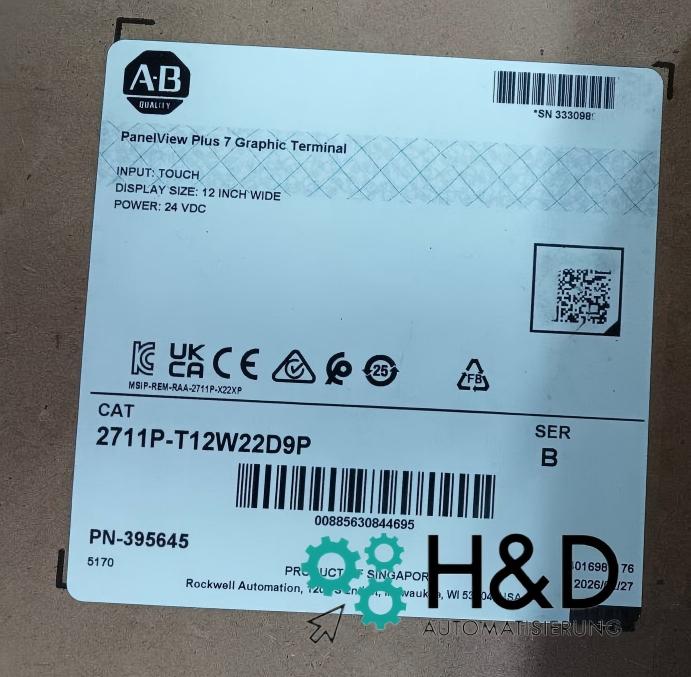 2711P-T12W22D9P   Allen-Bradley PanelView Plus 7 Terminal Graficzny