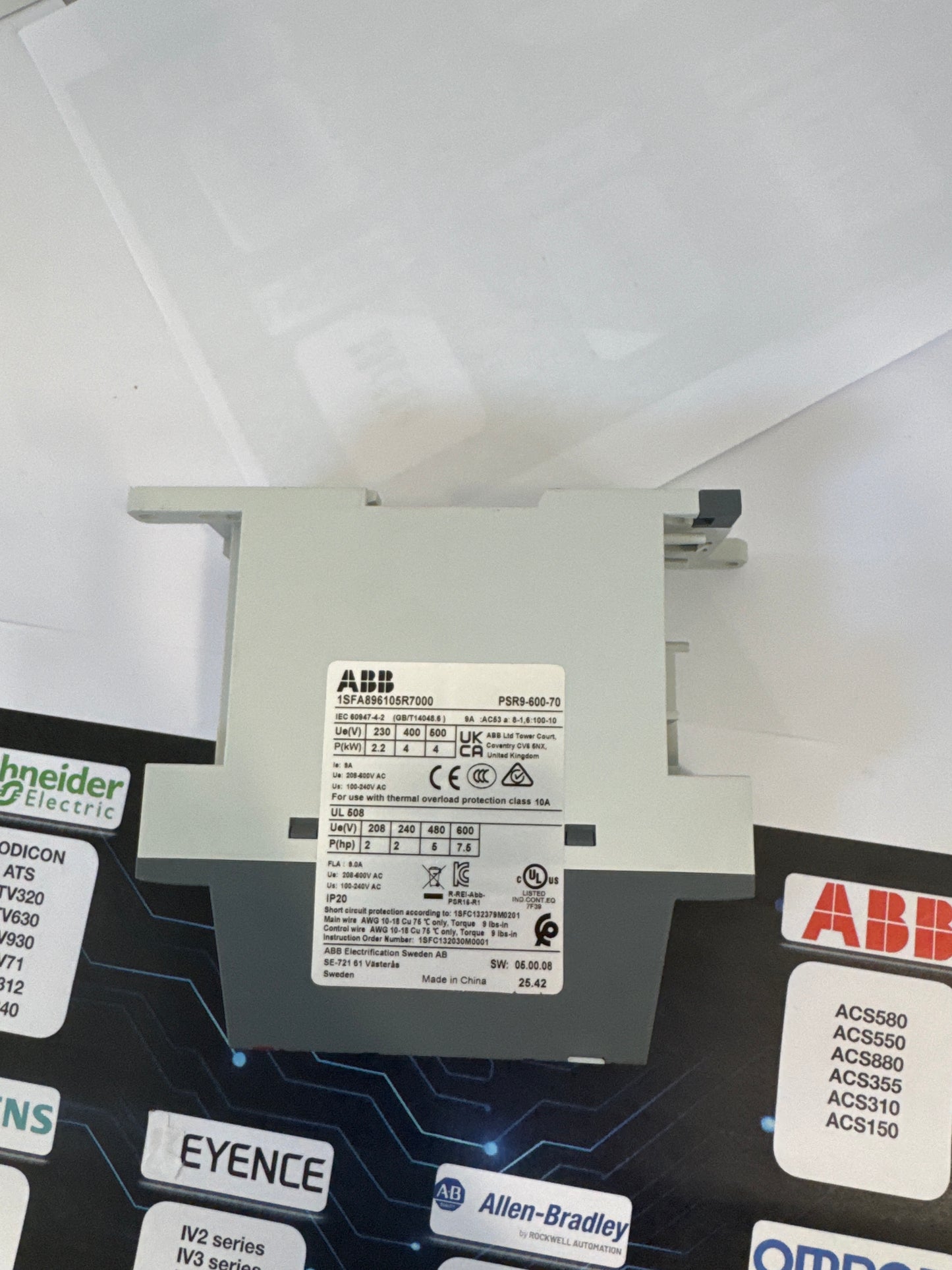 ABB PSR9-600-70 Softstarter 9A 208-600V AC 4kW Neu & versiegelt