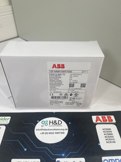 ABB PSR12-600-70 Avviatore Morbido 12A 208-600V AC 5,5kW Nuovo & sigillato