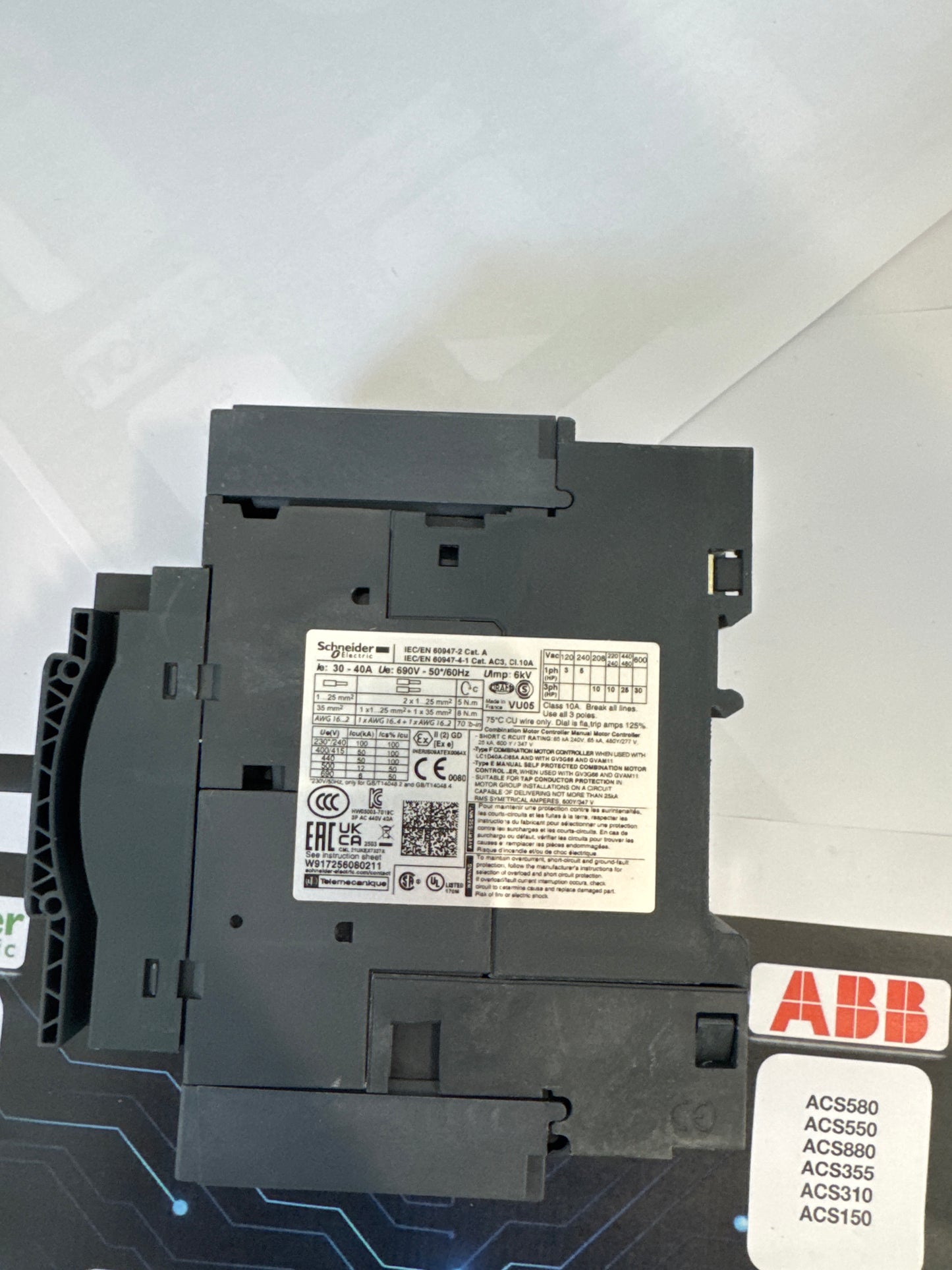 GV3P40   Schneider Electric  Motorschutzschalter, 3p, 30-40A, magnetischer Auslöser