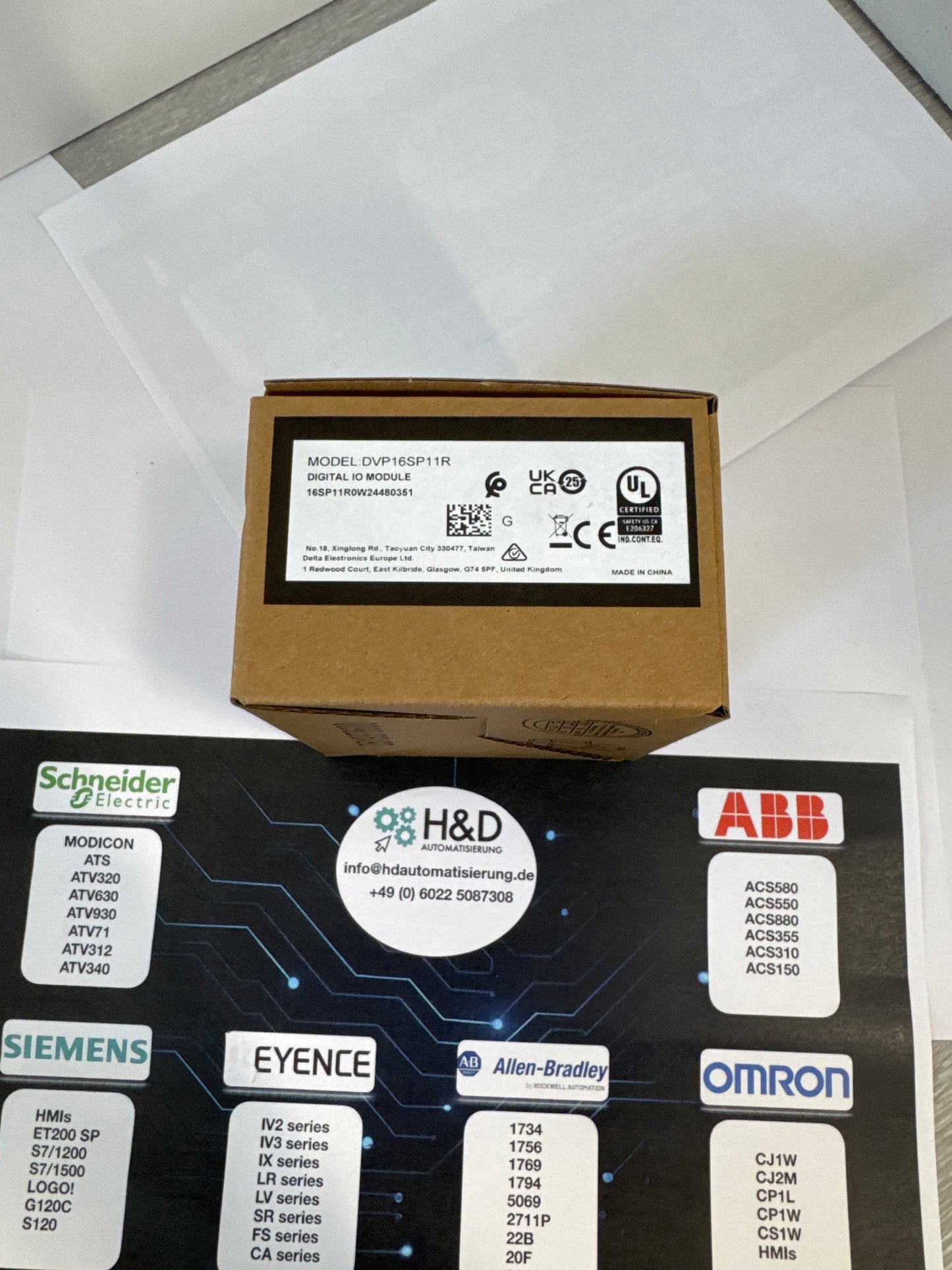 Delta DVP16SP11R Erweiterungsmodul | 16 I/O, kompatibel mit DVP-S Serie