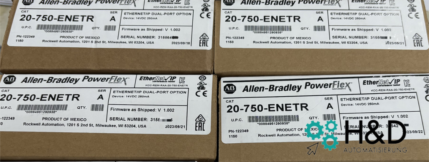 20-750-ENETR  Allen-Bradley  PowerFlex 750 EtherNet-IP Adapter  【New and Sealed】