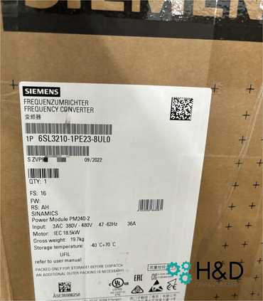 6SL3210-1PE23-8UL0   SIEMENS   SINAMICS G120 Power Module PM240-2   New Sealed