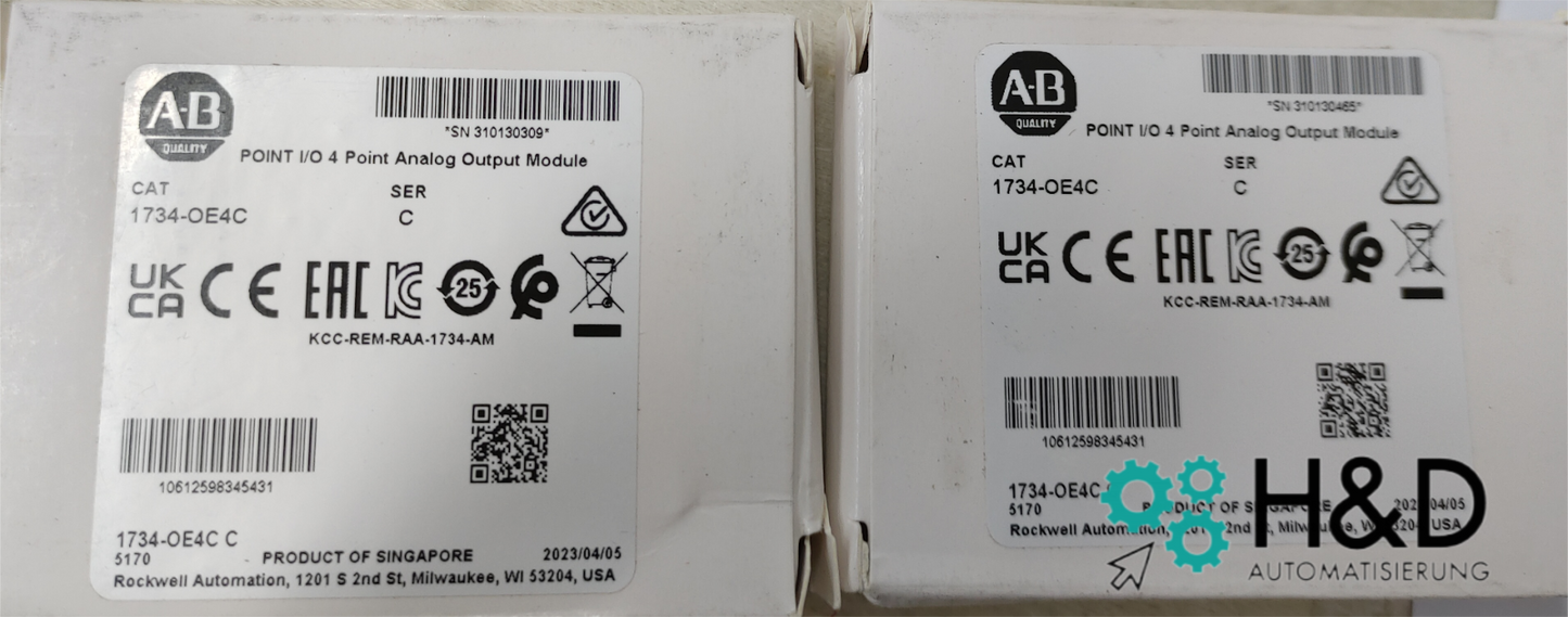 1734-OE4C  Allen-Bradley   Output Module  New and Sealed