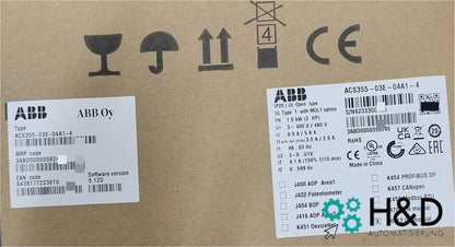 ACS355-03E-04A1-4  ABB  Inverter   Pn 1,5kW, I2n 4,1A IP20  【New and Sealed】