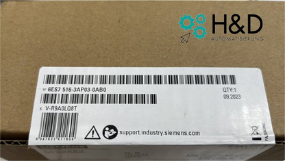 6ES7516-3AP03-0AB0  Siemens  SIMATIC S7-1500, CPU 1516-3 PN/DP  【New and Sealed】