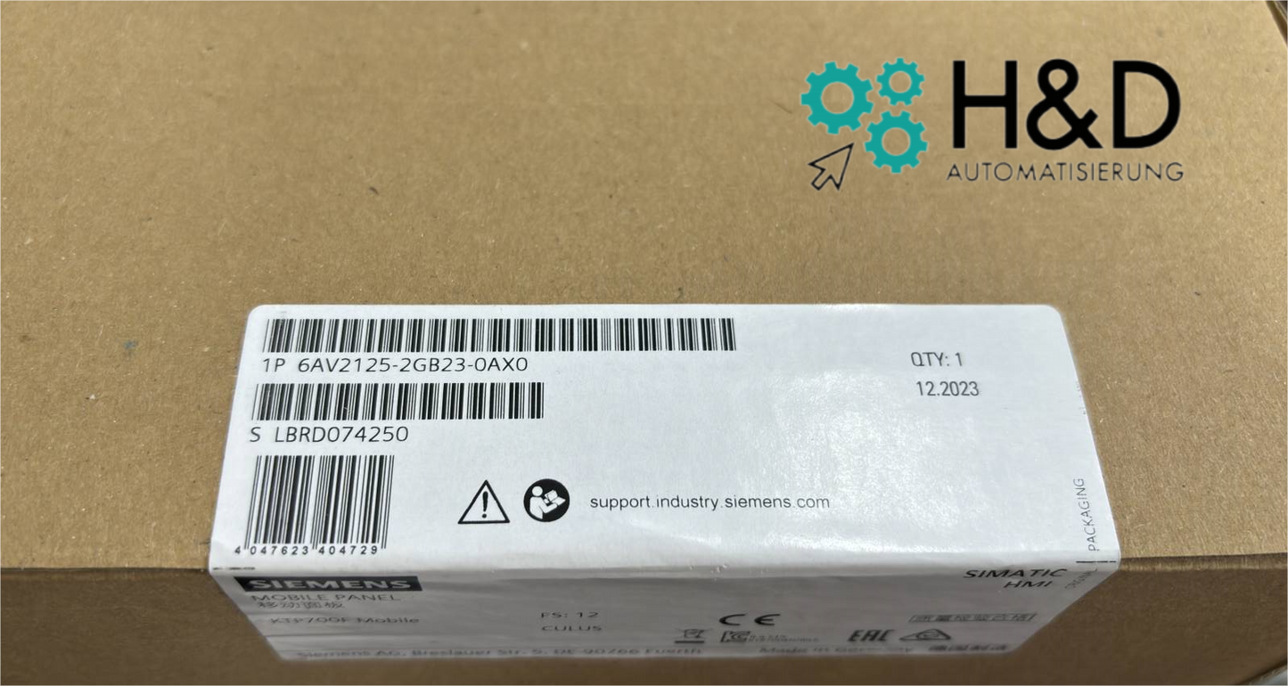 6AV2125-2GB23-0AX0  SIEMENS  SIMATIC HMI KTP700F Mobile, 7.0" Panel  New Sealed