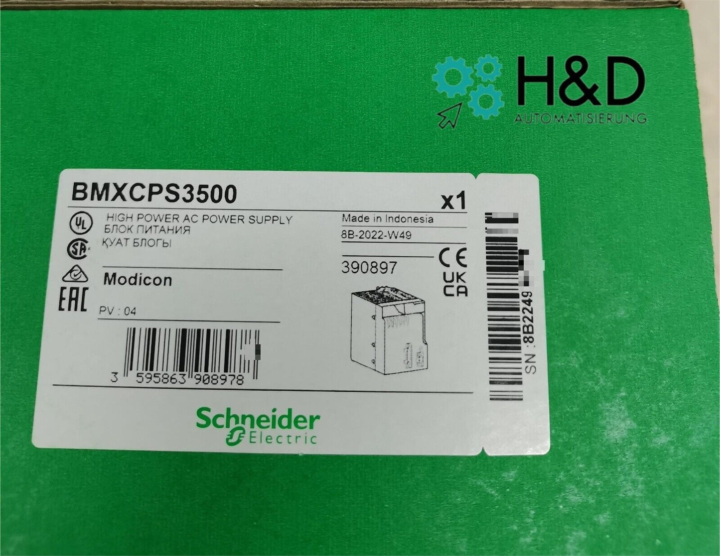 BMXCPS3500    Schneider Electric    Power supply module    New and Sealed