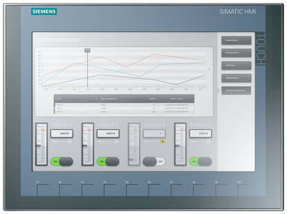 6AV2123-2MA03-0AX0  SIEMENS  SIMATIC HMI, KTP1200 Basic DP   New and Sealed