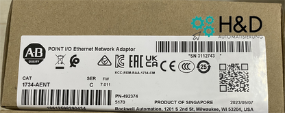 1734-AENT   Allen-Bradadley   Network Adapter, POINT I/O   【New and Sealed】