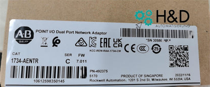 1734-AENTR  Allen-Bradley  Network Adapter, POINT I/O  【New and Sealed】