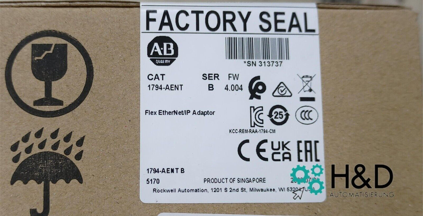 1794-AENT  Allen-Bradley  Flex EtherNet/IP Adaptor 【New and Sealed】