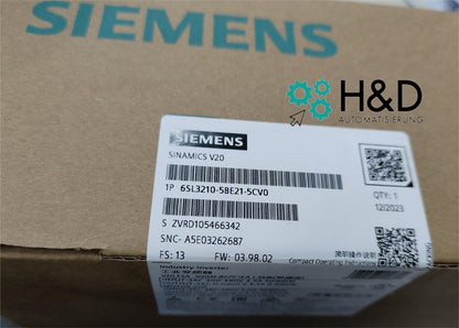 6SL3210-5BE21-5CV0  Siemens  SINAMICS V20 380-480 V  New and Sealed