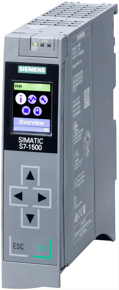 Siemens 6ES7511-1TK01-0AB0 SIMATIC S7-1500T CPU 1511T-1 PN Procesor technologiczny