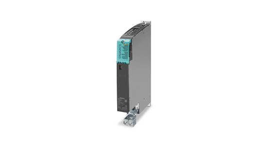 Siemens SINAMICS S120 Doppel-Motor-Modul (6SL3120-2TE13-0AD0) – Eingang: DC 600V, Ausgang: 3AC 400V, 3A/3A, Bauform: Booksize D-Typ, interne Luftkühlung, optimierte Pulsmuster, erweiterte Safety Integrated Funktionen inkl. DRIVE-CLiQ-Leitung