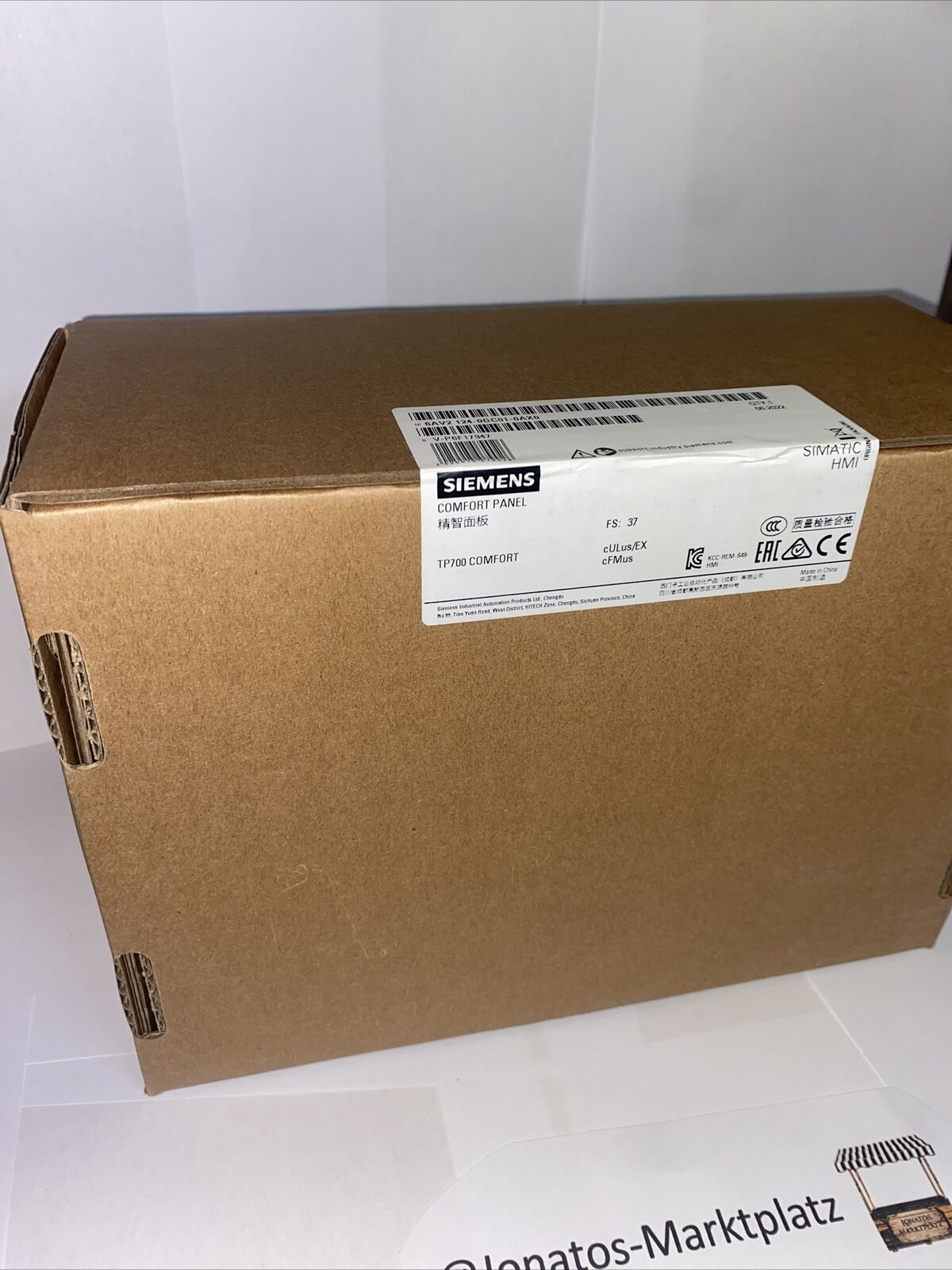 6AV2124-0GC01-0AX0 SIEMENS HMI Panel TP 700 Comfort New and Sealed