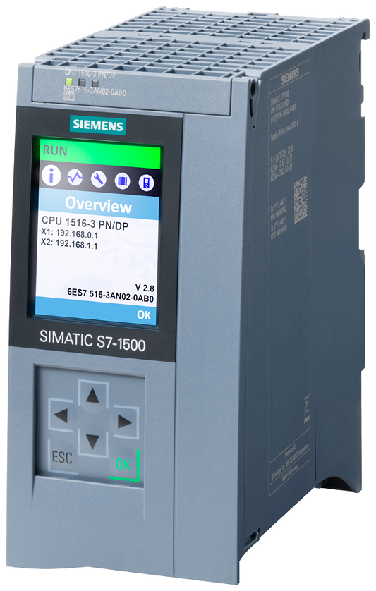 SIMATIC S7-1500 CPU 1516-3 PN/DP 6ES7516-3AN02-0AB0 – Hochleistungsfähige CPU mit PROFINET- und PROFIBUS-Schnittstellen