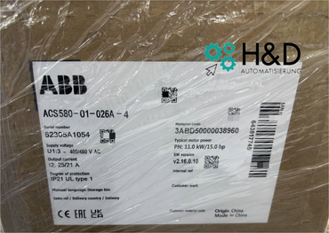 ABB ACS580-01-026A-4 – Inverter – 11,0 kW – 25 A – 380 V – IP20 – Neu und versiegelt