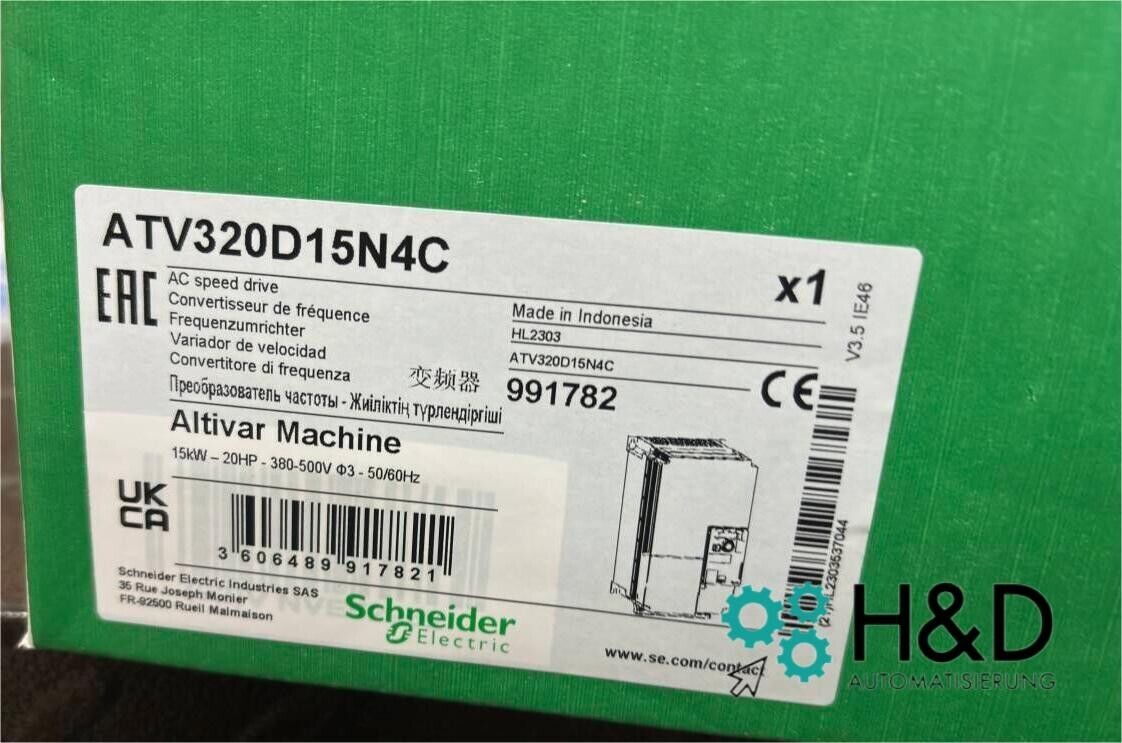 ATV320D15N4C  Schneider Electric  Inverter  ATV320,  15kW  【New and Sealed】