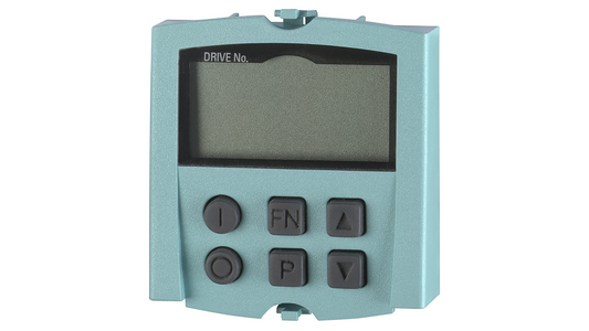 Siemens SINAMICS S120 Operator Panel BOP 20 (6SL3055-0AA00-4BA0) – 2-line display with 6 keys for parameterization and diagnosis