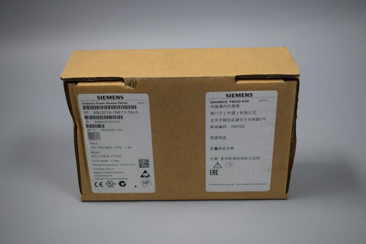 SIEMENS 6SL3210-1NE11-7AL0 in stock