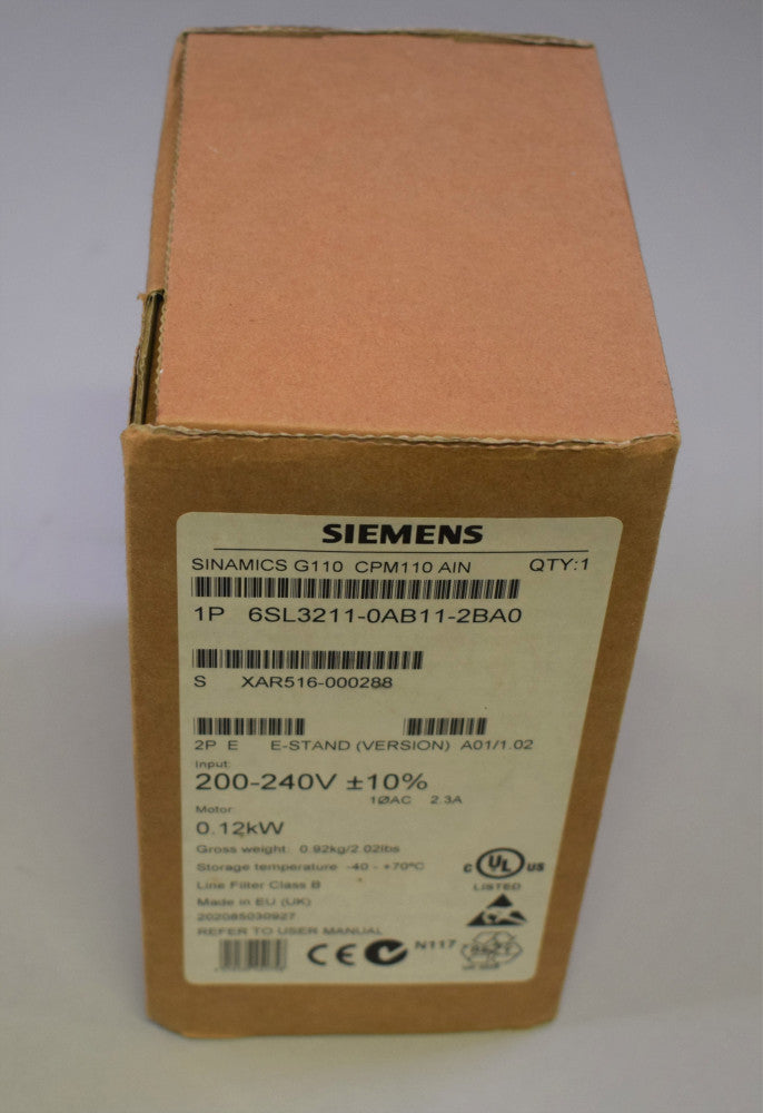 SIEMENS 6SL3211-0AB11-2BA0 in stock