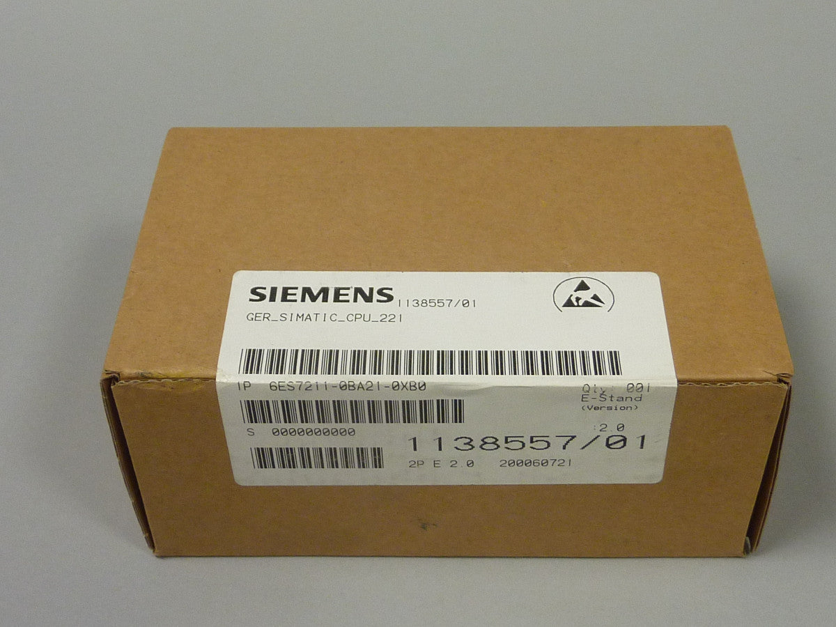 SIEMENS 6ES7211-0BA21-0XB0 in stock