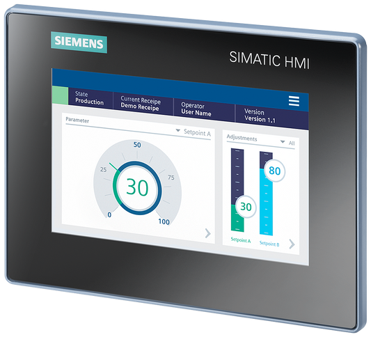 Siemens SIMATIC HMI MTP700 Unified Basic Panel (6AV2123-3GB32-0AW0) – Kompaktes 7" Touchscreen-Panel mit PROFINET