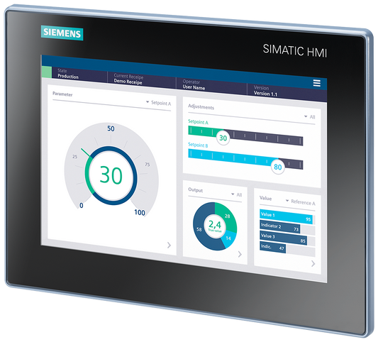 Siemens SIMATIC HMI MTP1000 Unified Basic Panel (6AV2123-3KB32-0AW0) – Kompaktes 10" Touchscreen-Panel mit PROFINET