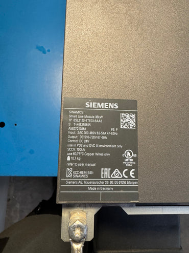 Siemens SINAMICS Smart Line 36kW 6SL3130-6TE23-6AA3