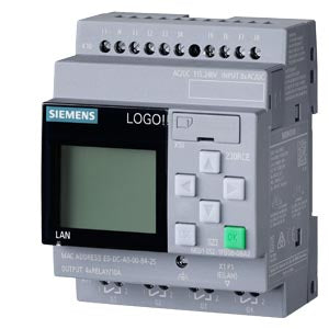 Siemens LOGO! 24RCE Logikmodul (6ED1052-1HB08-0BA2) – 24 V AC/DC, 8 Eingänge, 4 Relaisausgänge, Ethernetkommunikation