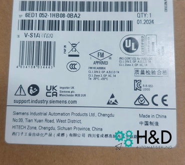Siemens LOGO! 24RCE (6ED1052-1HB08-0BA2) – 8 ingressi digitali, 4 uscite relè, 24 V AC/DC