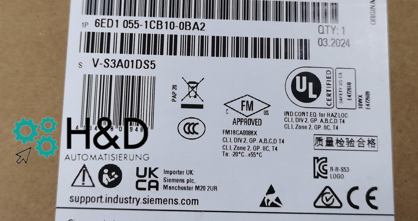 6ED1055-1CB10-0BA2  SIEMENS   LOGO! DM16 24 expansion module   New and Sealed