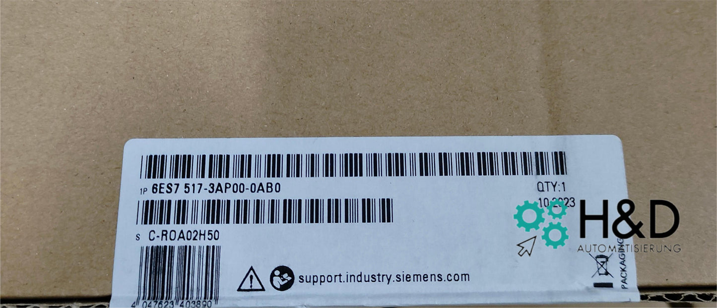 6ES7517-3AP00-0AB0  SIEMENS  SIMATIC S7-1500, CPU 1517-3 PN/DP  New and Sealed