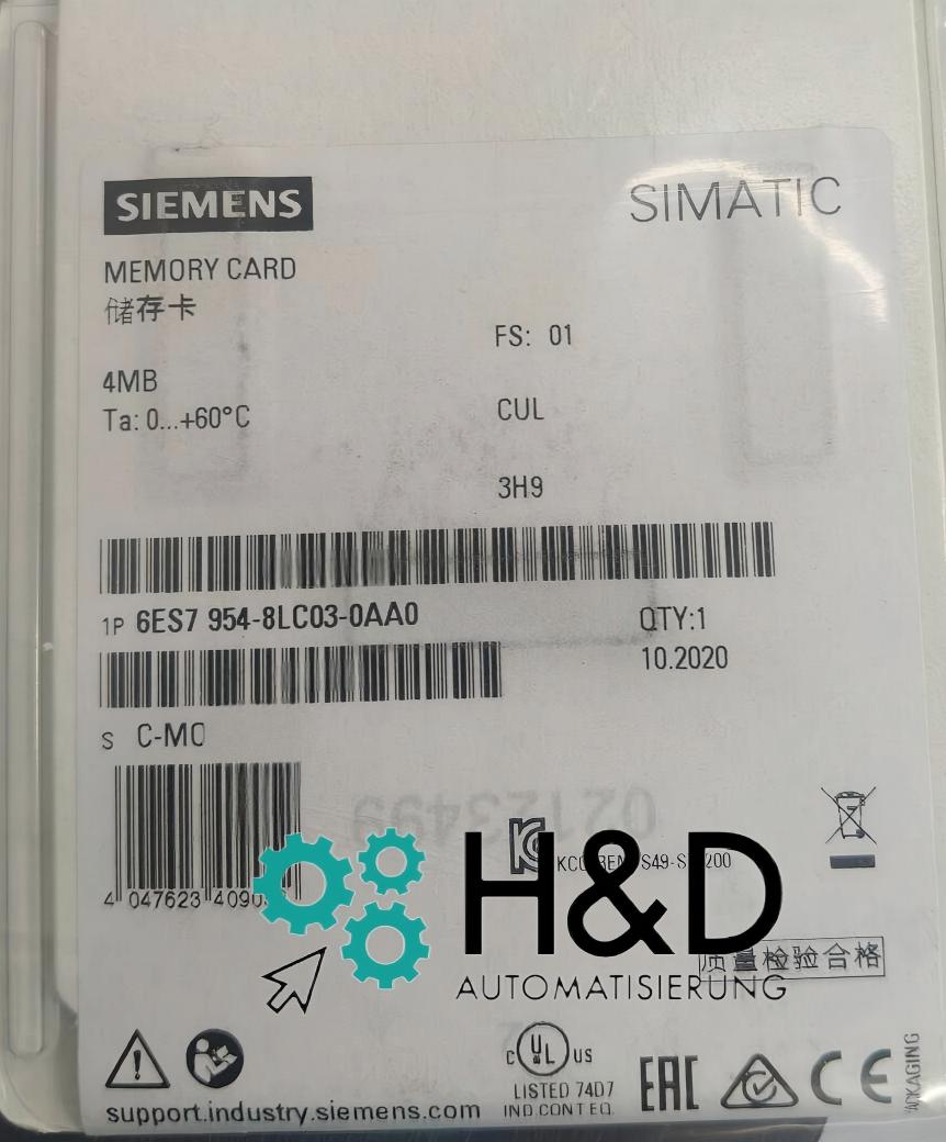 Siemens SIMATIC S7 Scheda di memoria 4 MB Flash (6ES7954-8LC03-0AA0)