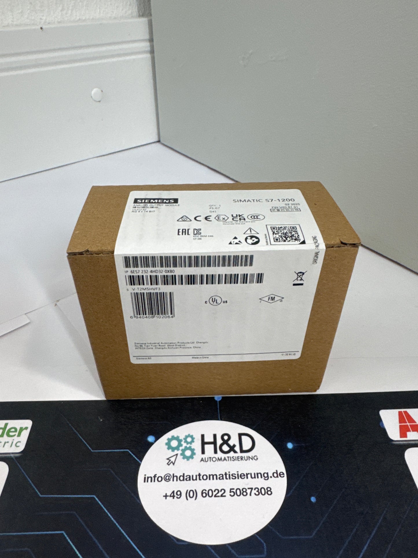 Siemens 6ES7232-4HD32-0XB0 – Analogausgabemodul +-10VDC mit 4 Kanälen für präzise Signalgebung in S7-1200 Steuerungen