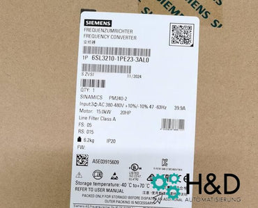 Siemens SINAMICS Power-Modul PM240-2 mit integriertem Klasse-A-Filter und Brems-Chopper (6SL3210-1PE23-3AL0)