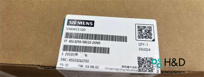 6SL3210-5BE22-2UV0  Siemens SINAMICS V20 380-480 V  New and Sealed