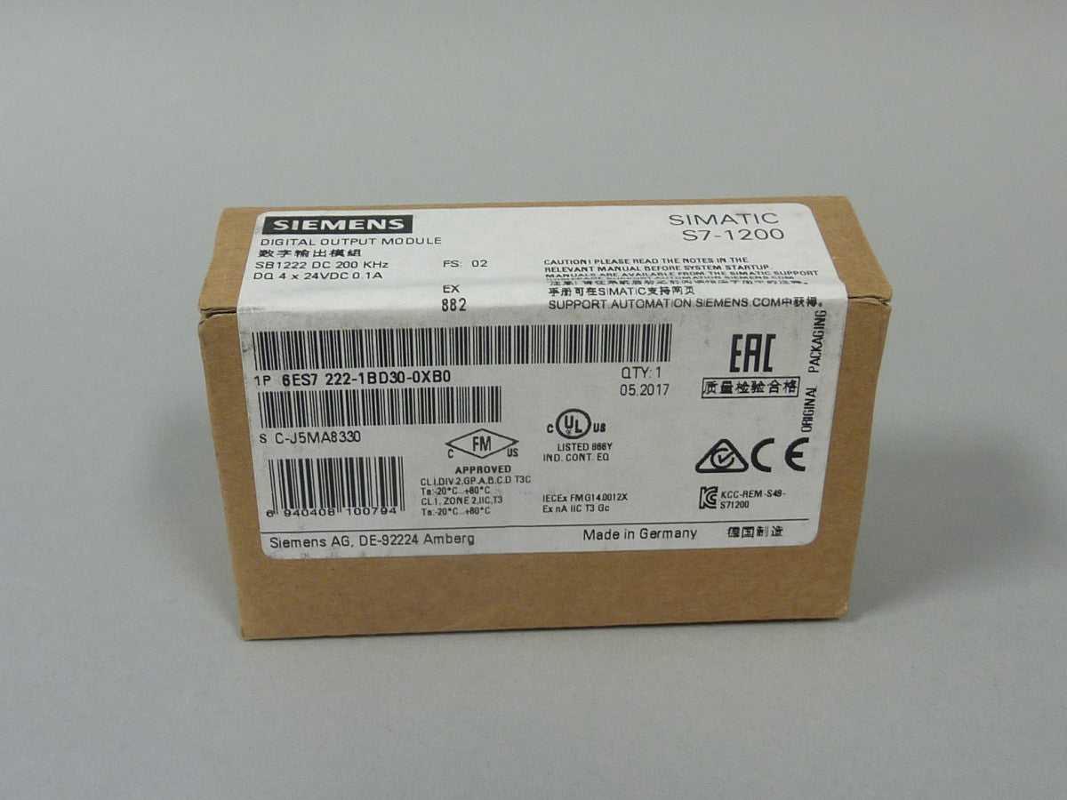 SIEMENS 6ES7222-1BD30-0XB0 auf Lager