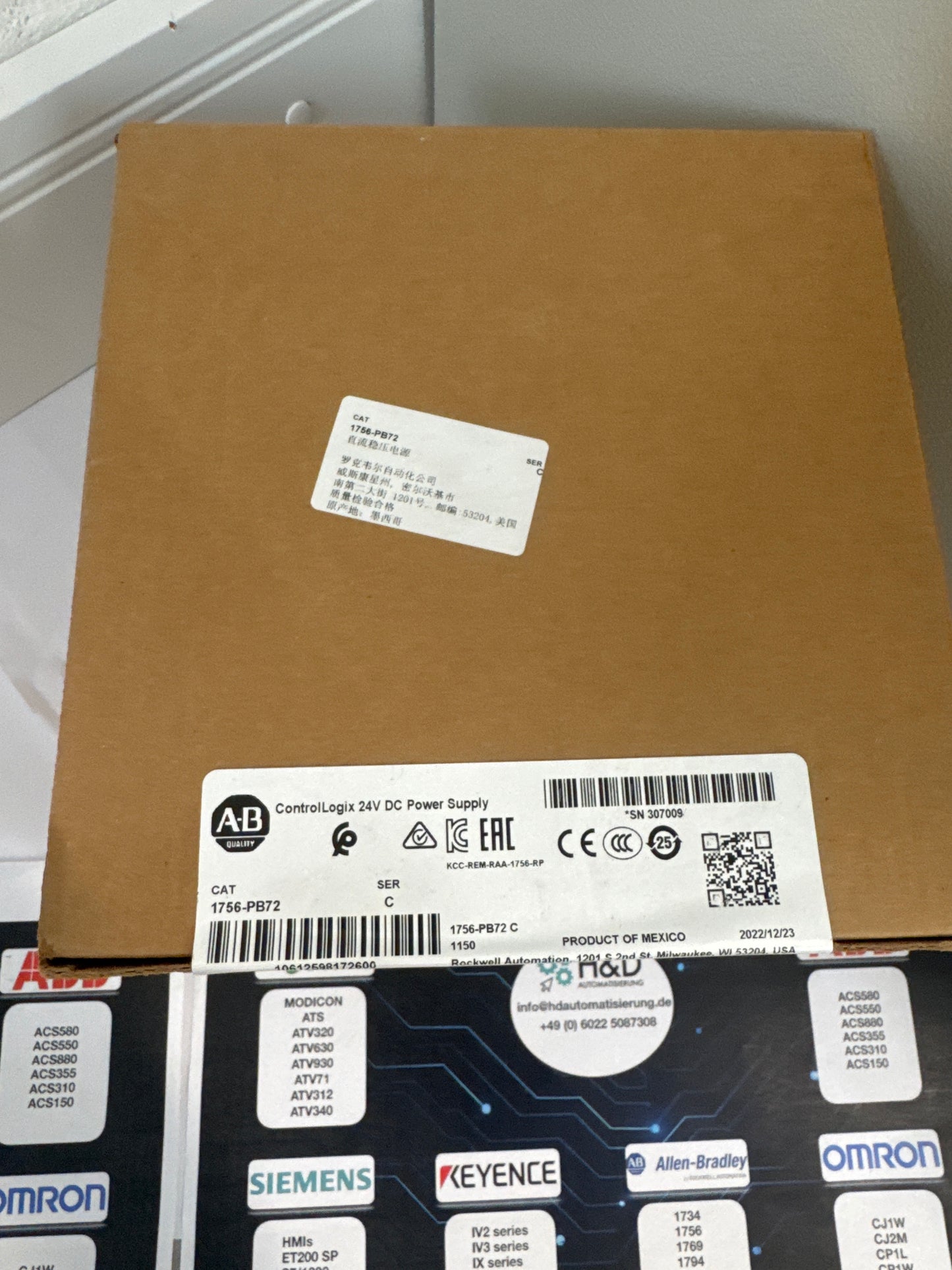 1756-PB72 Allen-Bradley ControlLogix Zasilacz 24V DC Nowy i Zaplombowany