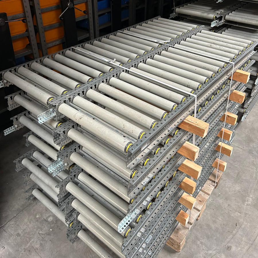 Industrial roller conveyor system