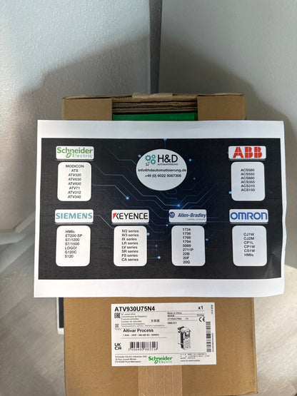 ATV930U75N4 Schneider Electric falownik, ATV930, 7,5kW, 400/480V, z modułem hamulcowym, IP21