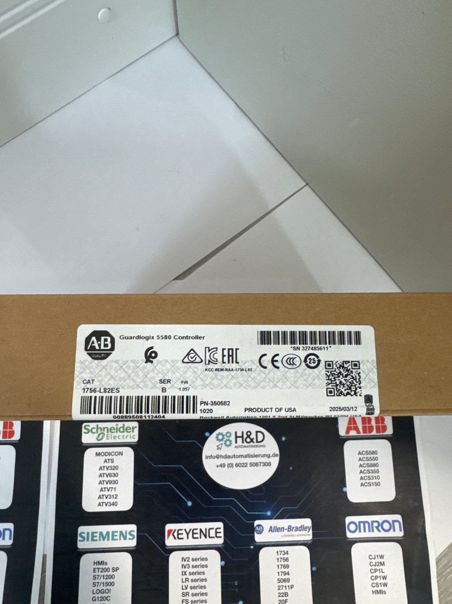 1756-L82ES Allen-Bradley Kontroler Guardlogix 5580 Nowy i Zaplombowany