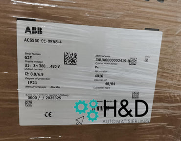 ABB ACS550-01-08A8-4 – Inverter – 4.0 kW – 8.8 A – 380 V – IP21 – New and sealed