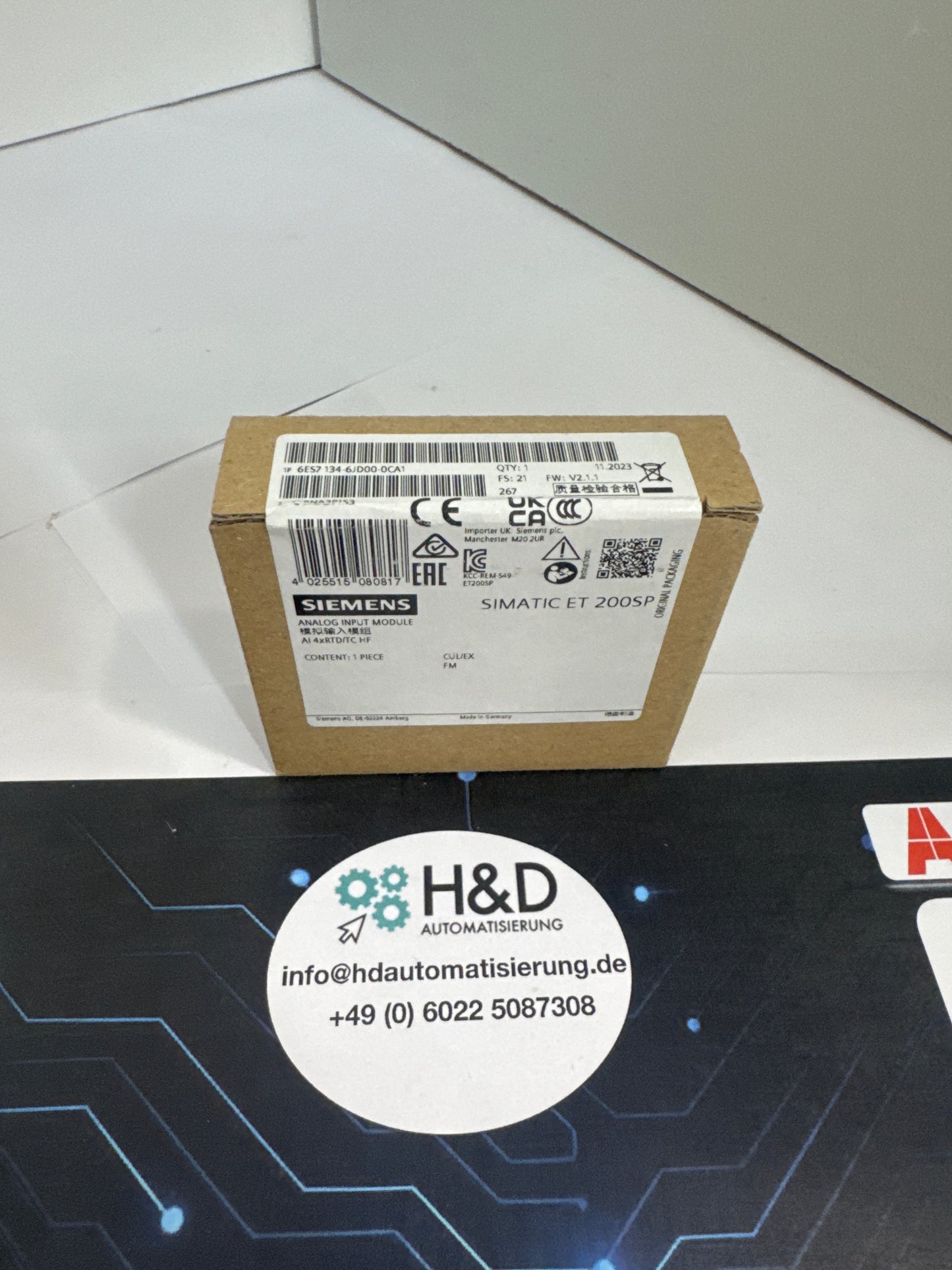 6ES7134-6JD00-0CA1  SIEMENS  ET 200 SP Analoginput  New and Sealed