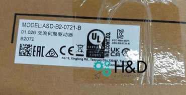 Delta ASD-B2-0721-B Servo Drive 0.75kW 220V | B2 Series, Compact & Precise