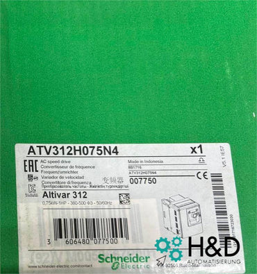 ATV312H075N4   Schneider Electric  Inverter  Altivar 312, 0.75kW  New and Sealed