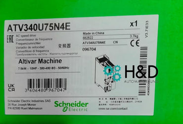 Schneider Electric ATV340U75N4E частотный преобразователь 7,5 кВт / 400–480 В – новый и запечатанный