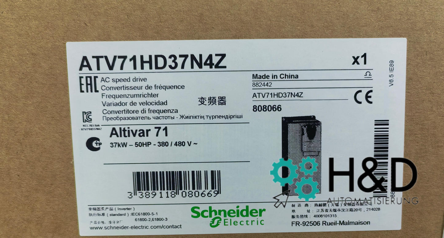 ATV71HD37N4Z   Schneider Electric  Inverter ATV71  37kW